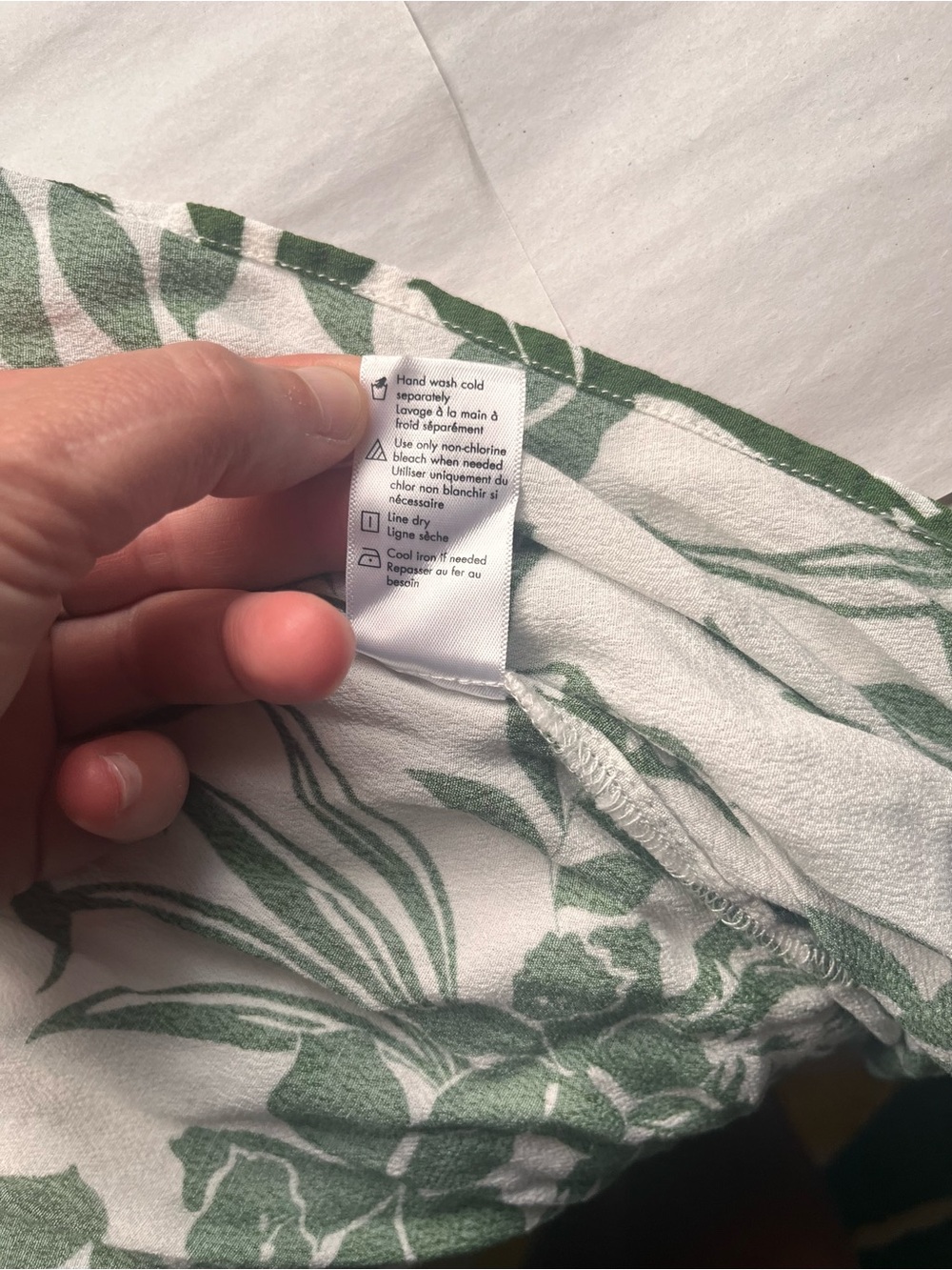 l*space Calla Destination Paradise Maxi Dress with Green Palm Print Side Slit L - Picture 7 of 10